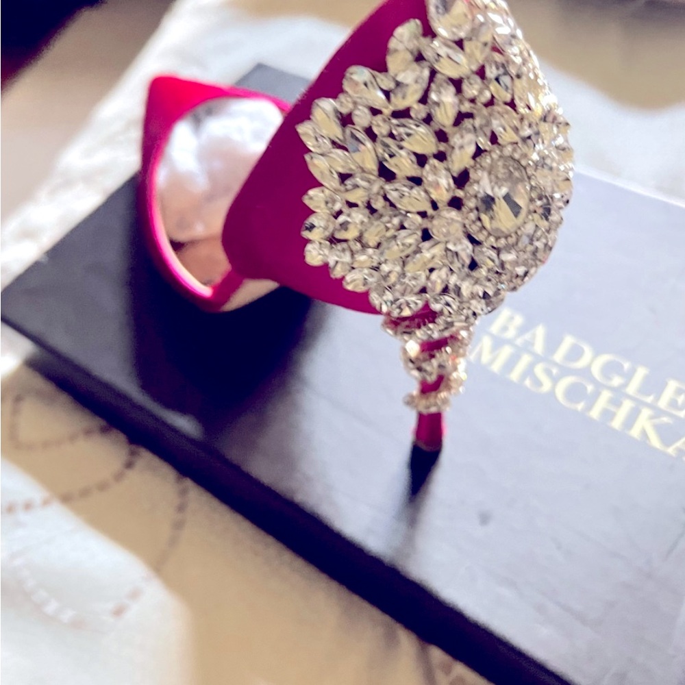 Fuchsia Bartley Mischka NEW.  I had foot surgery & can’t wear heels size 10